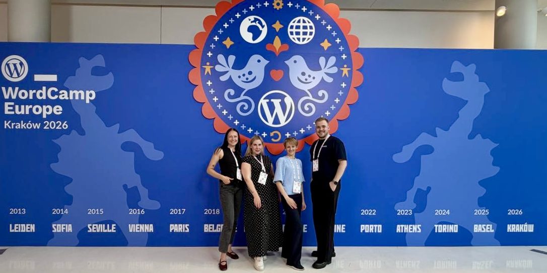 WordCamp Europe 2026 mūsu skolas lektori un studente