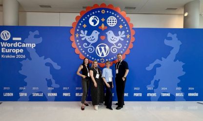 WordCamp Europe 2026 mūsu skolas lektori un studente